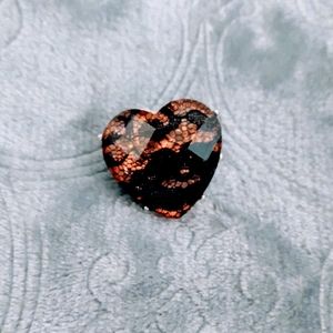 Hot Topic Goth Pink and Black Lace Ring